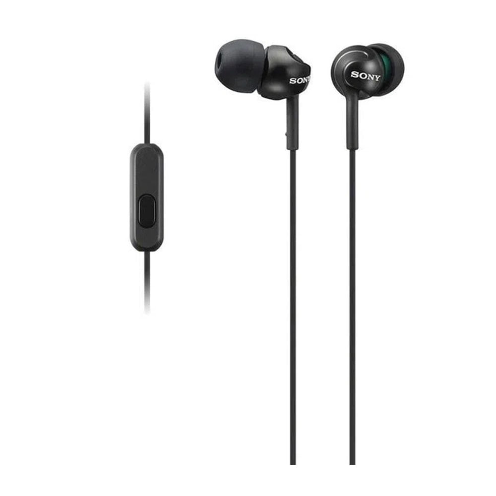 Imagen 1 del producto Audífonos in ear con micrófono Sony MDREX110AP almohadillas de silicona, conector 3.5 mm, control de llamadas, negro