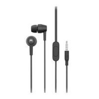 Audífonos in ear con micrófono Motorola Pace 200 comando de voz, conector 3.5 mm, control de llamadas, negro