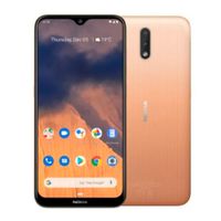Celular Nokia 2.3, cámara principal 13+2MP, frontal 5MP, almacenamiento 32GB, RAM 2GB, pantalla de 6.2"" - arena