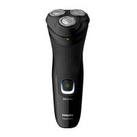 Afeitadora en seco y húmedo Philips Aquatouchm, cuchillas ComfortCut autoafilables, negro