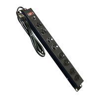 Supresor de picos con switch Opalux Power rack, 8 tomas, 3m