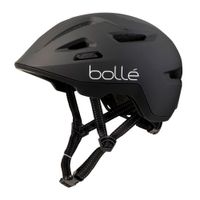 Casco Bollé Stance Matte Black talla M, tiras reflectantes, malla integrada, sistema Click-to-FitTM, ajuste fácil y preciso, tamaño de cabeza 55-59 cm