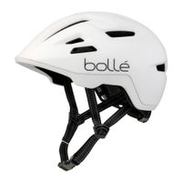 Casco Bollé Stance L tiras reflectantes, sistema Click-to-FitTM, 59-62 cm, blanco mate