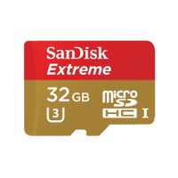 Micro SDHC Sandisk  Extreme Clase 10 U3 32GB 160MB/s