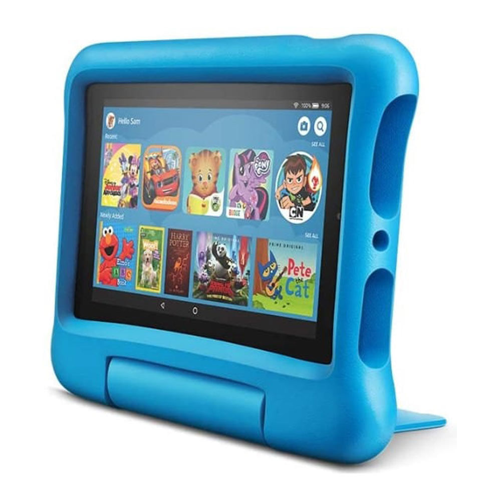 Imagen 1 del producto Tablet Amazon Fire 7 Kids 7"" 9th generación, 16GB, 1GB RAM, cámara principal 2MP, frontal 2MP, Quad-Core, hasta 7 horas, azul