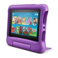 Tablet Amazon Fire 7 Kids 7"", 16GB, 1GB RAM, cámara principal 2MP, frontal 2MP, Quad-Core, hasta 7 horas, morado
