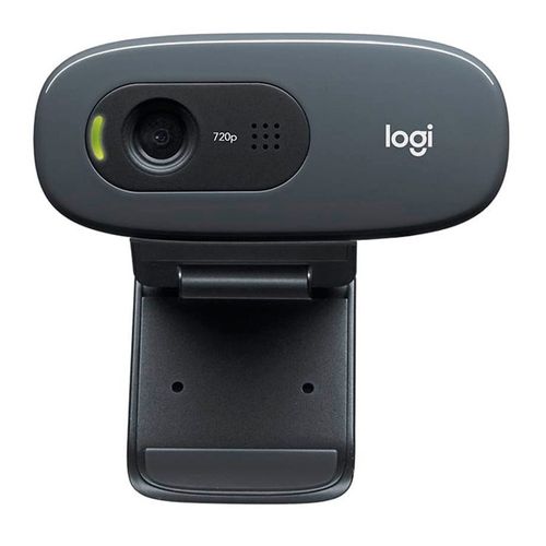 Cámara web Logitech C270 HD 720p, conexión USB, micrófono integrado