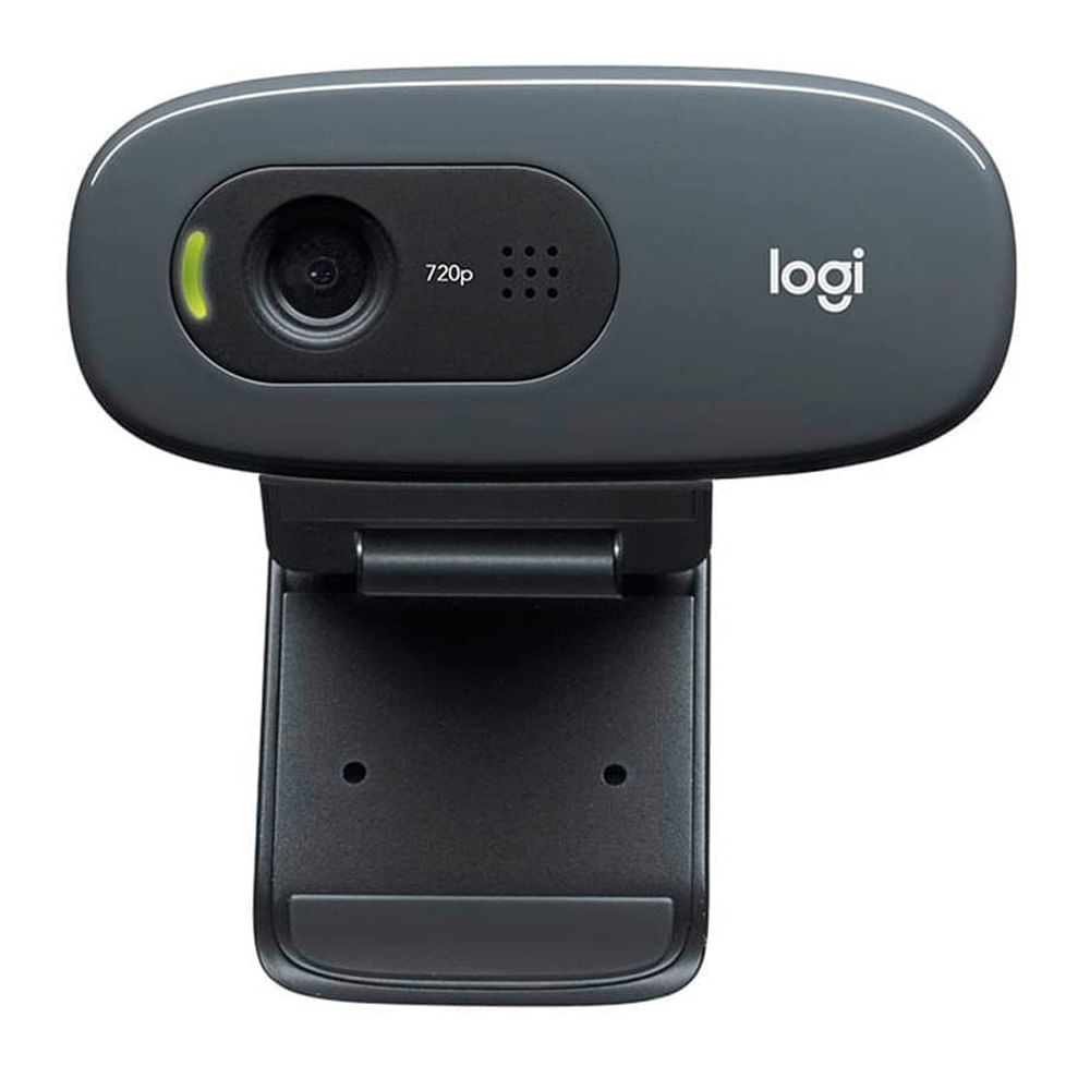 Cámara web Logitech C270 HD 720p, conexión USB, micrófono integrado