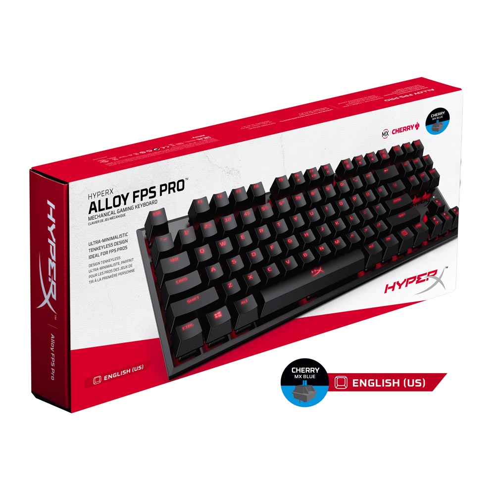 Imagen 2 del producto Teclado gamer alámbrico Hyperx Alloy FPS Pro,conexión USB, mecánico, cherry mx blue english