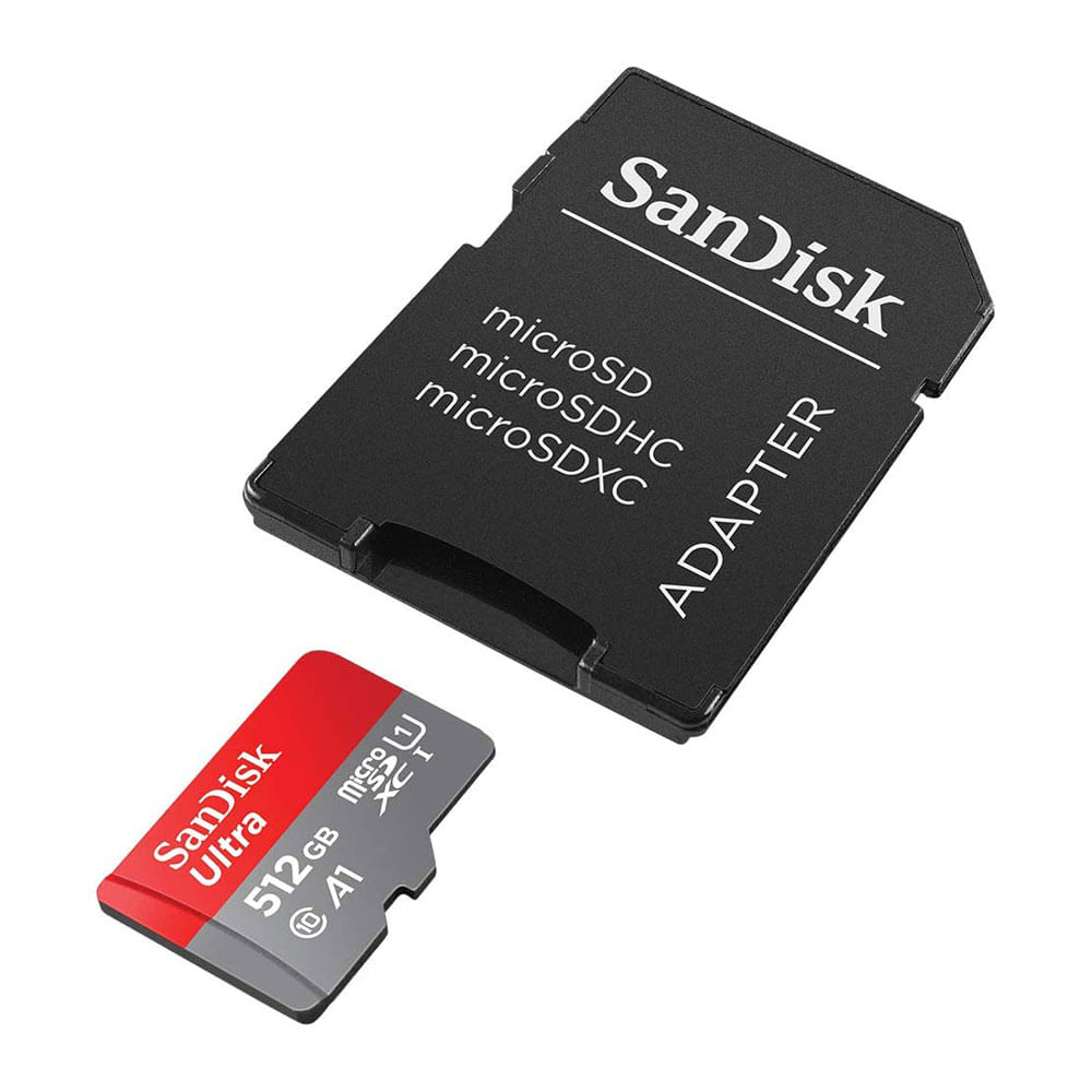 Imagen 2 del producto Micro SDXC con adaptador Sandisk Clase 10 U1 512GB 90MB/s