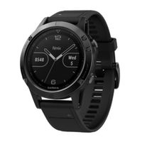 Smartwatch Garmin Fenix 5 gps, resistente al agua, máx. 14 días, modos deportivos, 1.2"", negro
