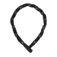 Cadena cuadrada Abus 6210/110 6mm, funda de malla, bloqueo con llave, negro