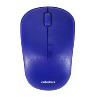 Mouse inalámbrico Radioshack, receptor usb, 1000 dpi, 3 botones, usa pila, azul