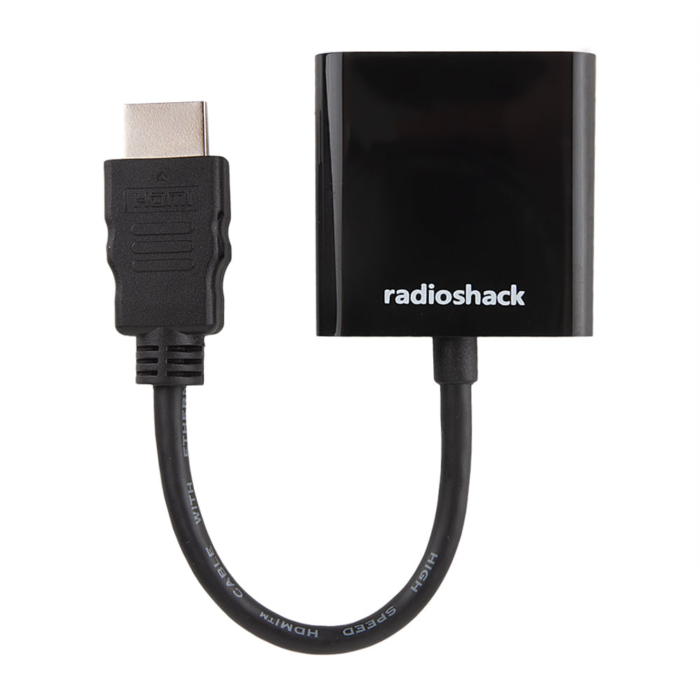 Imagen 1 del producto Adaptador Radioshack HDMI a VGA hembra flexible 8""