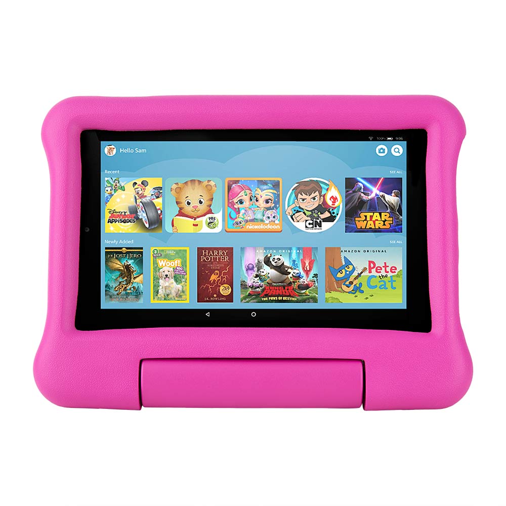 Imagen 2 del producto Tablet Amazon Fire 7 Kids 7"", 16GB, 1GB RAM, cámara principal 2MP, frontal 2MP, Quad-Core, hasta 7 horas, rosado