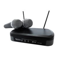 Micrófonos de mano inalámbrico Izuum FV-502 X2 cobertura 50 m