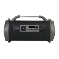 Parlante bluetooth Coolbox Bazooka con asa, led, máx. 2 horas