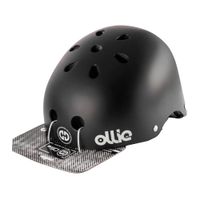 Casco Ollie estilo urbano talla M color negro mate, regulable, correa ajustable, 11 vías de ventilación, EPS, tamaño de cabeza 54-58 cm
