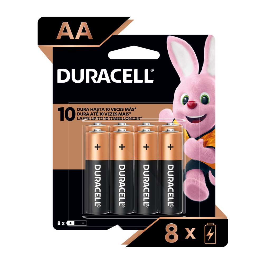Pilas alcalinas Duracell AA x8