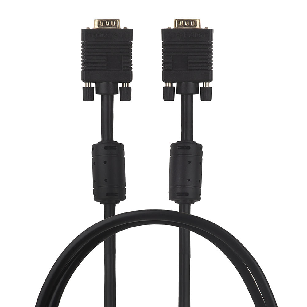 Cable Svga Hd15 macho a macho Radioshack, 3 metros, negro