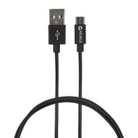 Cable micro usb a usb Coolbox GMobile 1 m, forrado de nylon, negro