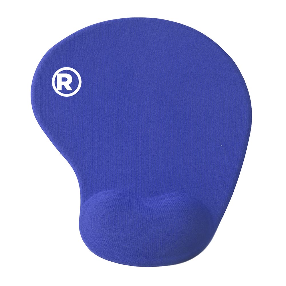 Imagen 1 del producto Mouse pad Radioshack S, 22cm x 19cm, ergonómico, soporte de muñeca, azul
