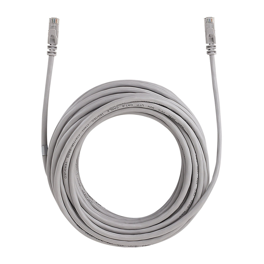 Imagen 2 del producto Cable de red Radioshack Cat6, conector RJ45, 2 metros, gris