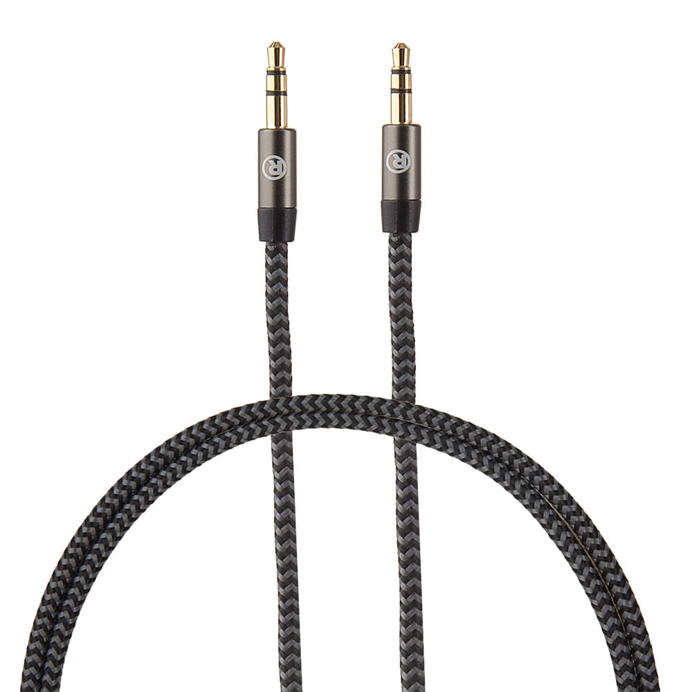 Imagen 1 del producto Cable trenzado Radioshack 3.5 mm, macho a macho, 0.9 m