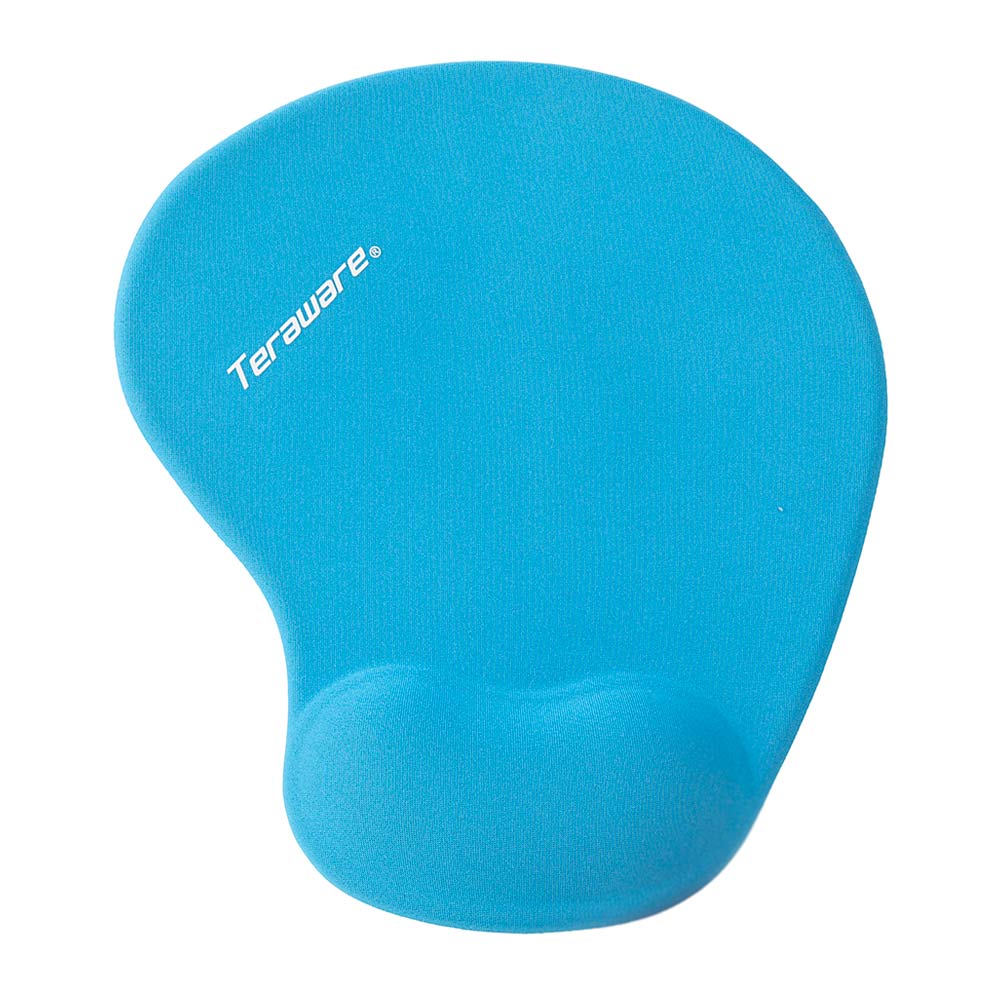 Mouse pad Coolbox Teraware S, 22cm x 19cm, ergonómico, soporte de muñeca, azul