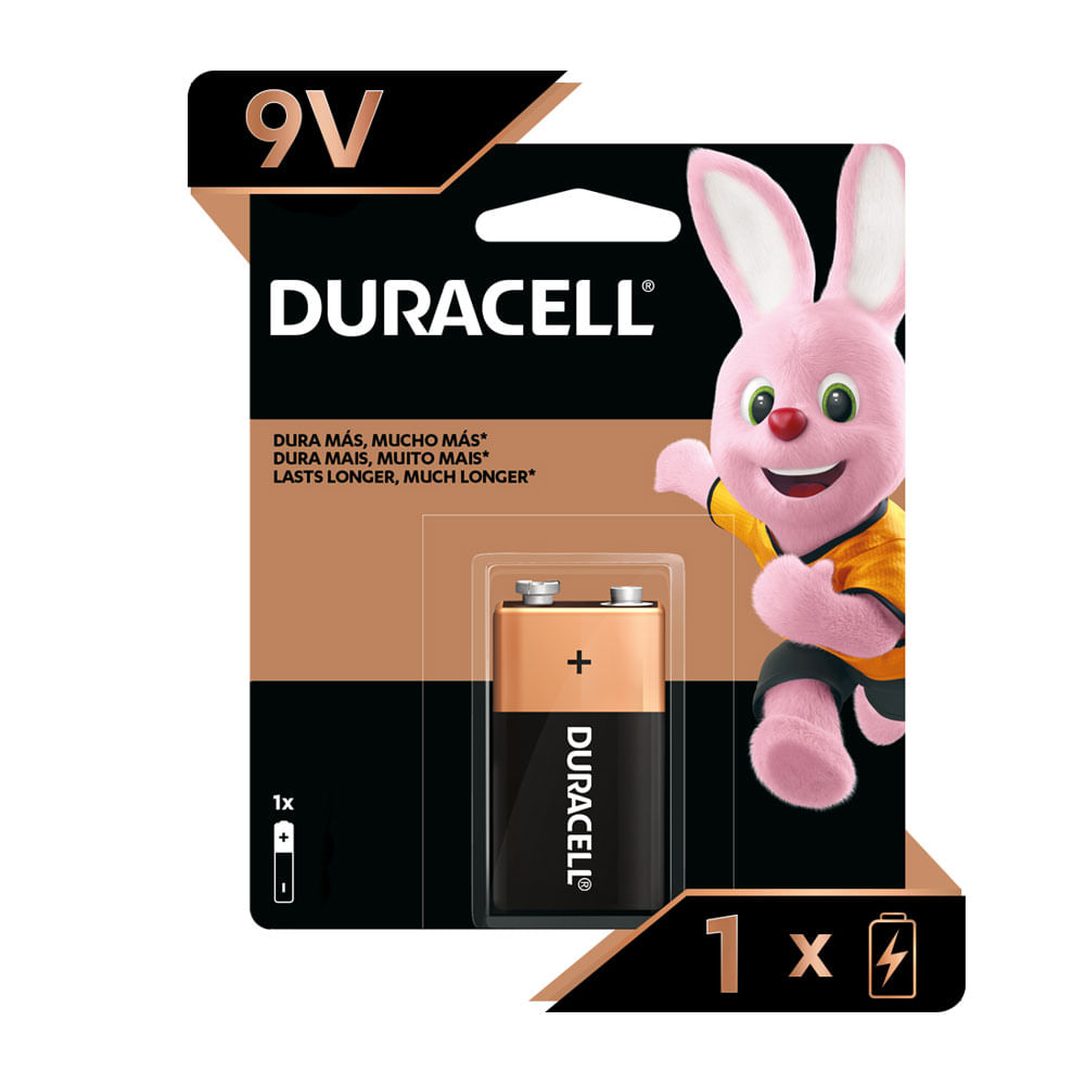 Imagen 1 del producto Batería alcalina Duracell 9V x1