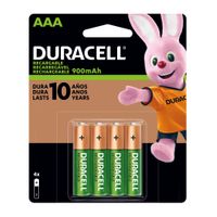 Pilas recargables Duracell AAA x4