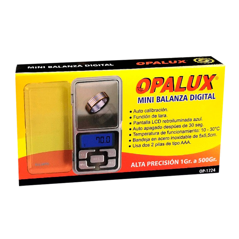 Imagen 2 del producto Balanza electrónica de joyería Opalux 1 a 500 gr