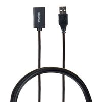 Cable extensión Radioshack de usb 2.0, 1.8 metros, negro