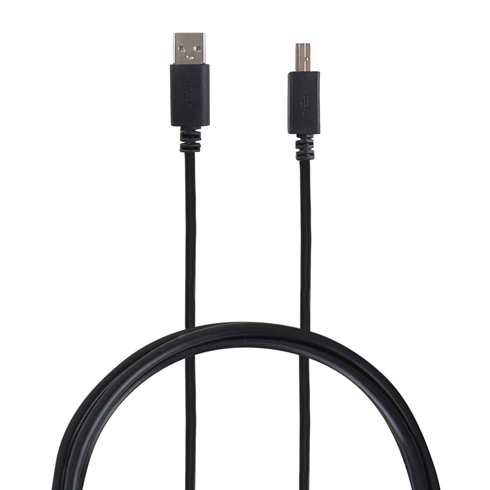 Cable conector Radioshack de usb 2.0 macho a macho B, 1.8 metros, negro