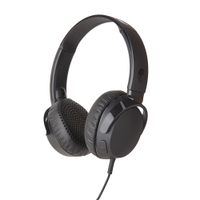 Audífonos on ear con micrófono Skullcandy Riff almohadillas acolchadas, conector 3.5 mm, control de música y llamadas, negro