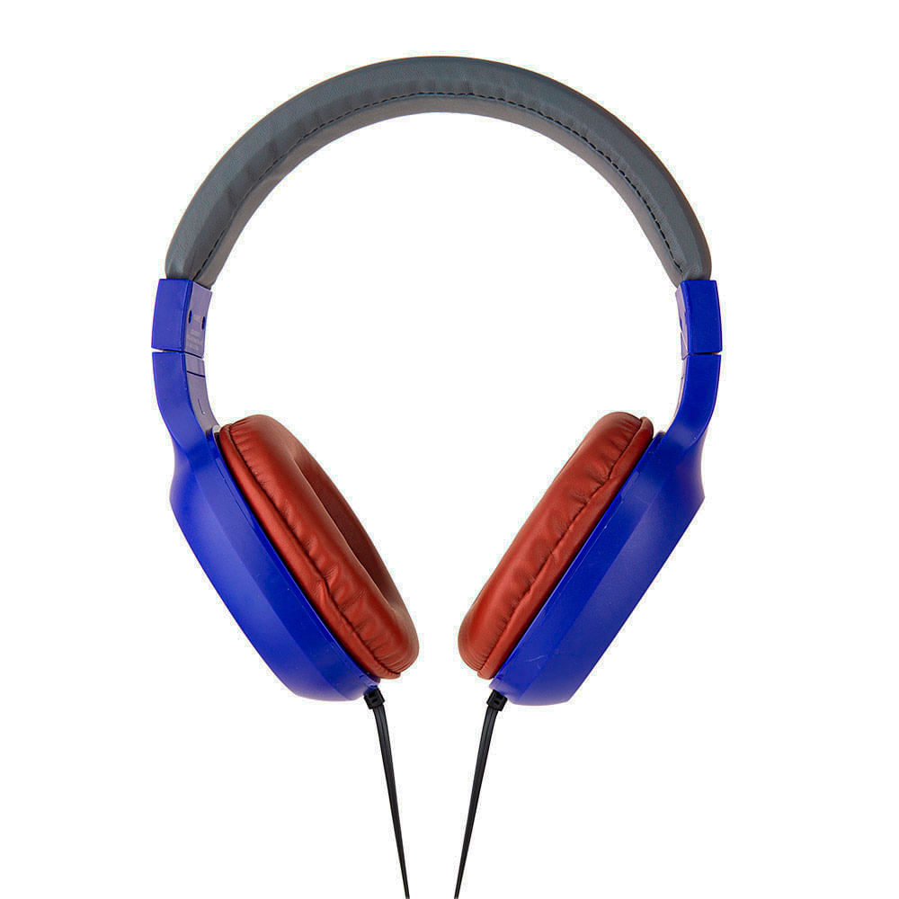 Imagen 2 del producto Audífonos on ear sin micrófono Avengers almohadillas acolchadas, conector 3.5 mm, azul
