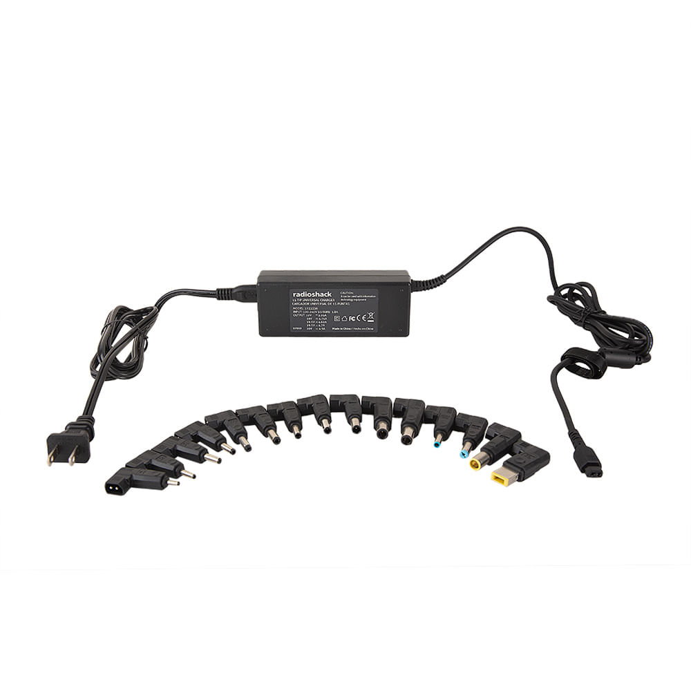 Imagen 2 del producto Cargador universal para laptop Radioshack 90w + 15 puntas
