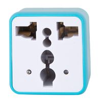 Adaptador universal de viaje Coolbox azul