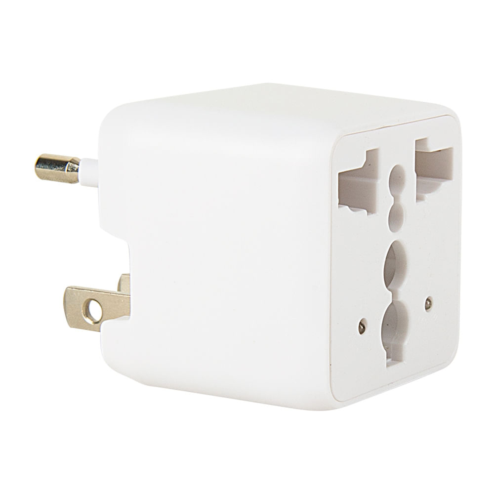 Imagen 2 del producto Adaptador universal de viaje Coolbox blanco