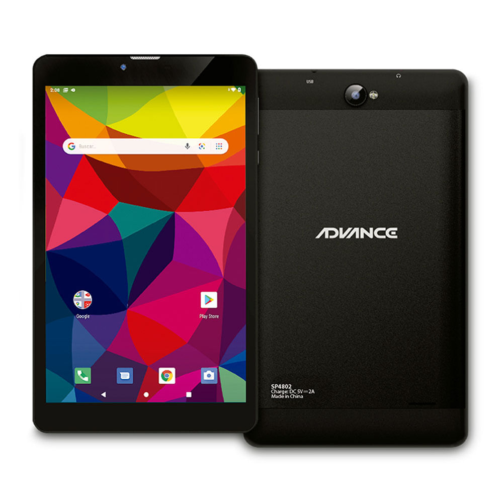 Tablet Advance SmartPad 8"" 16GB 2GB RAM 5MP negro