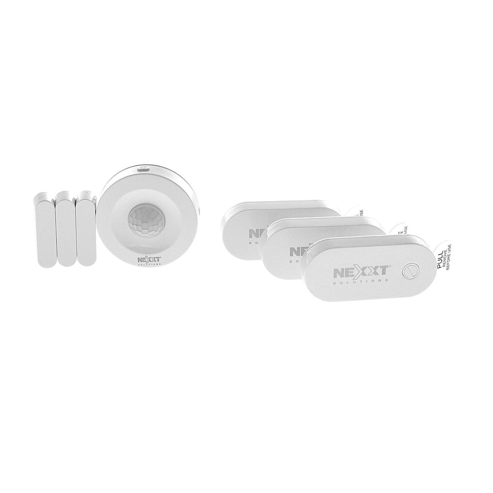 Imagen 2 del producto Kit sensores Nexxt Ahbsnmo4u1 bluetooth, 1 movimiento, 3 apertura de puerta, blanco