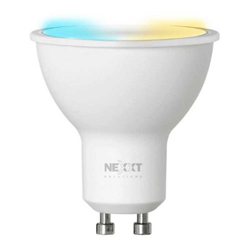 Foco dicroico inteligente Nexxt luz blanca y amarilla, wi-fi, 4w, tipo de bombilla MR16