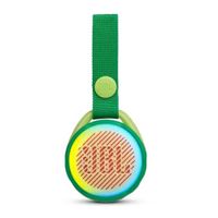 Parlante bluetooth JBL Jr Pop potencia 3W, resistente al agua IPX7, hasta 5 horas de reproducción, verde