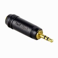 Adaptador para audífonos Radioshack de 1/4"" a 1/8"", puntas chapadas en oro
