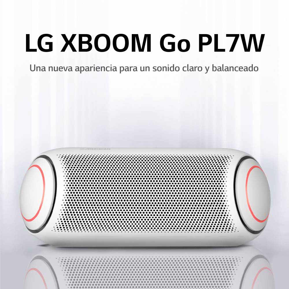 Imagen 2 del producto Parlante bluetooth LG Xboom Go PL7 portátil 30w, ipx5, máx. 24 horas, blanco