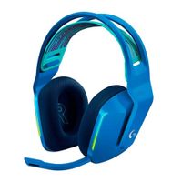 Audífonos gamer inalámbricos Logitech G733 Lightspeed, conexión usb, 39 ohm, sensibilidad 87.5 dB, RGB, PC y consolas, azul