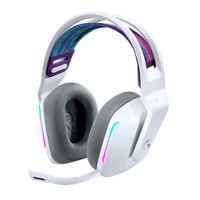 Audífonos gamer inalámbricos Logitech G733 Lightspeed, conexión usb, 39 ohm, sensibilidad 87.5 dB, RGB, PC y consolas, blanco