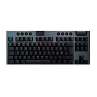Teclado gamer inalámbrico Logitech G915 Lightsync, bluetooth, mecánico, RGB, negro