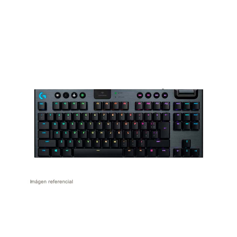 Imagen 2 del producto Teclado gamer inalámbrico Logitech G915 Lightsync, bluetooth, mecánico, RGB, negro