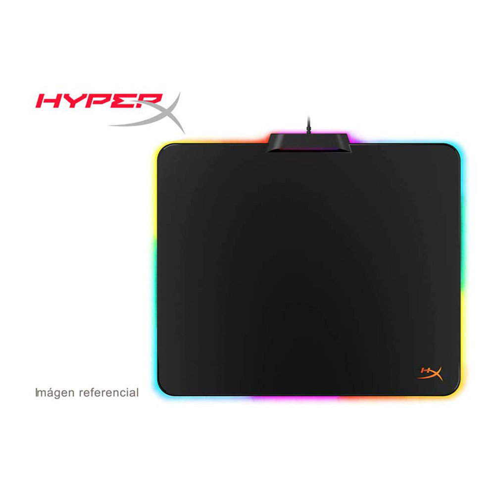 Imagen 2 del producto Mouse pad Hyperx Fury Ultra M, 29.9cm x 35.9cm, antideslizante, RGB 360 dinámicos